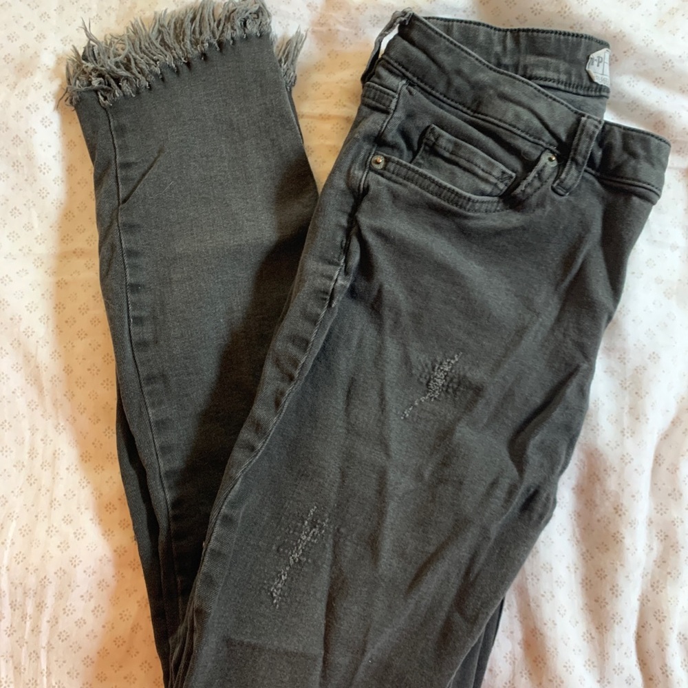 Free people frayed skinny jeans